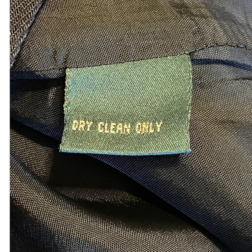 Lauren Ralph Lauren Womens Black 100% Linen Straight Leg Lined Pants Size 12 - Picture 8 of 9